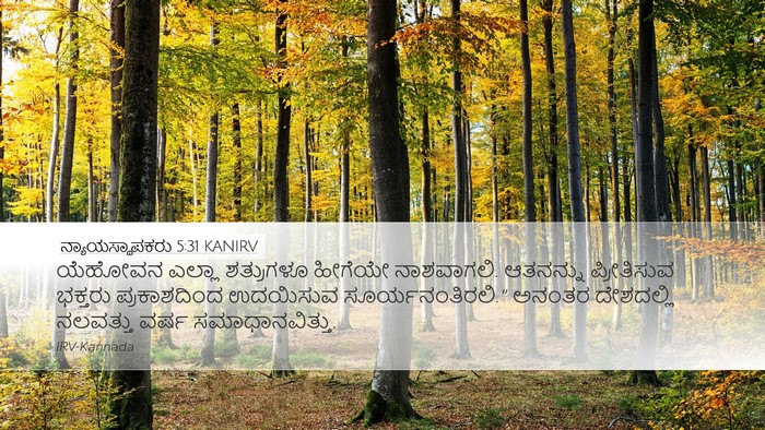 ನ್ಯಾಯಸ್ಥಾಪಕರು 5:31 KANIRV Bible Verse Image