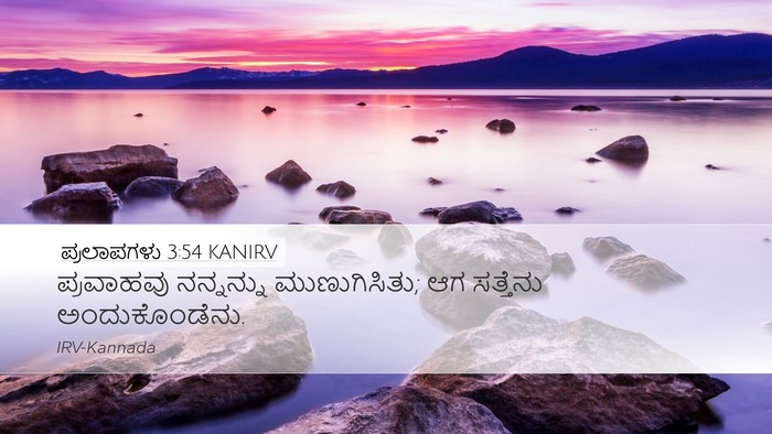 ಪ್ರಲಾಪಗಳು 3:54 KANIRV Bible Verse Image