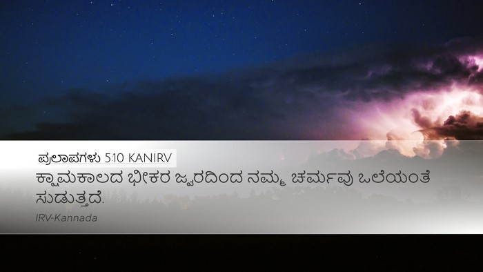 ಪ್ರಲಾಪಗಳು 5:10 KANIRV Bible Verse Image