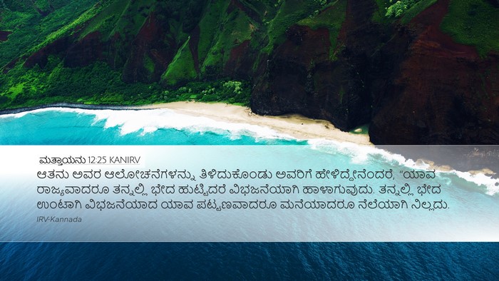 ಮತ್ತಾಯನು 12:25 KANIRV Bible Verse Image
