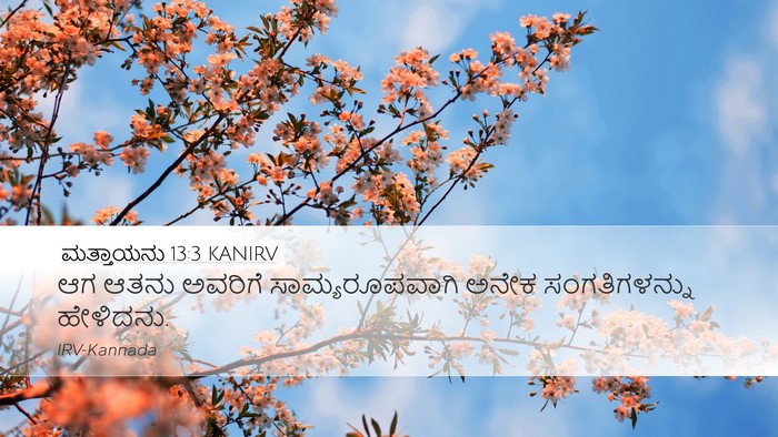 ಮತ್ತಾಯನು 13:3 KANIRV Bible Verse Image