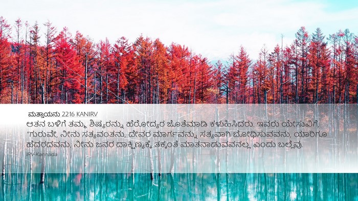 ಮತ್ತಾಯನು 22:16 KANIRV Bible Verse Image