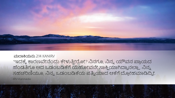 ಮಲಾಕಿಯನು 2:14 KANIRV Bible Verse Image