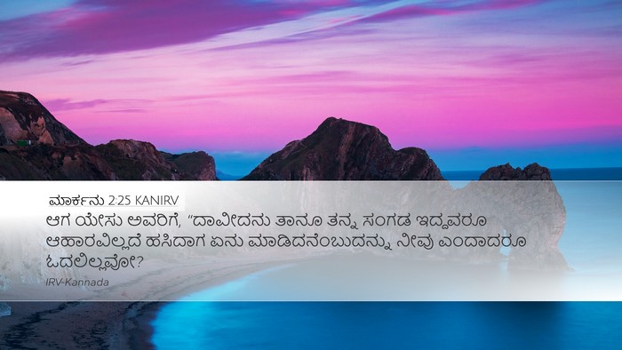 ಮಾರ್ಕನು 2:25 KANIRV Bible Verse Image