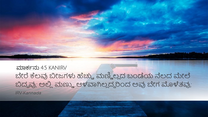 ಮಾರ್ಕನು 4:5 KANIRV Bible Verse Image
