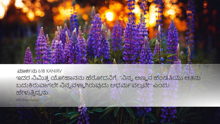 ಮಾರ್ಕನು 6:18 KANIRV Bible Verse Image