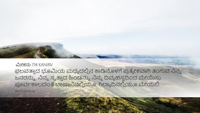 ಮೀಕನು 7:14 KANIRV Bible Verse Image