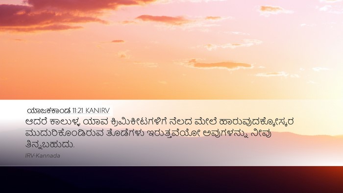 ಯಾಜಕಕಾಂಡ 11:21 KANIRV Desktop Wallpaper - ಆದರೆ ಕಾಲುಳ್ಳ ಯಾವ - Desktop Bible Verse Wallpaper