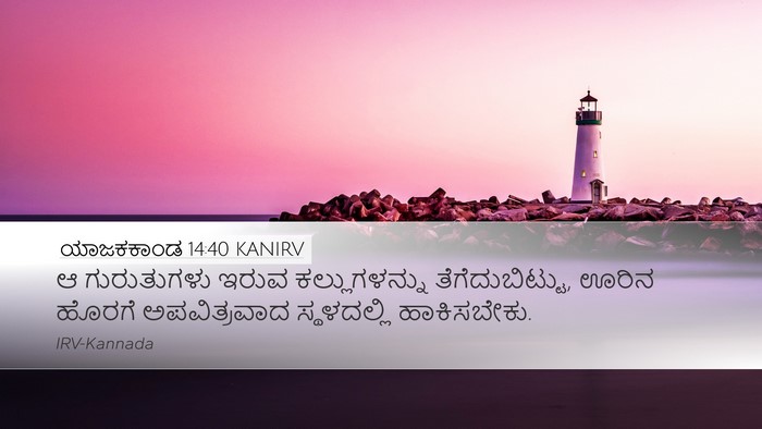 ಯಾಜಕಕಾಂಡ 14:40 KANIRV Bible Verse Image