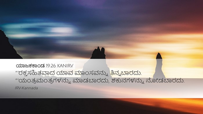 ಯಾಜಕಕಾಂಡ 19:26 KANIRV Bible Verse Image