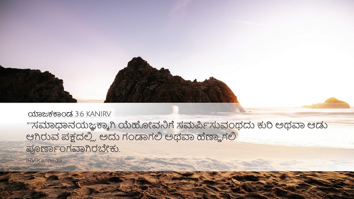 ಯಾಜಕಕಾಂಡ 3:6 KANIRV Bible Verse Image