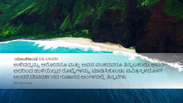 ಯಾಜಕಕಾಂಡ 6:16 KANIRV Bible Verse Image