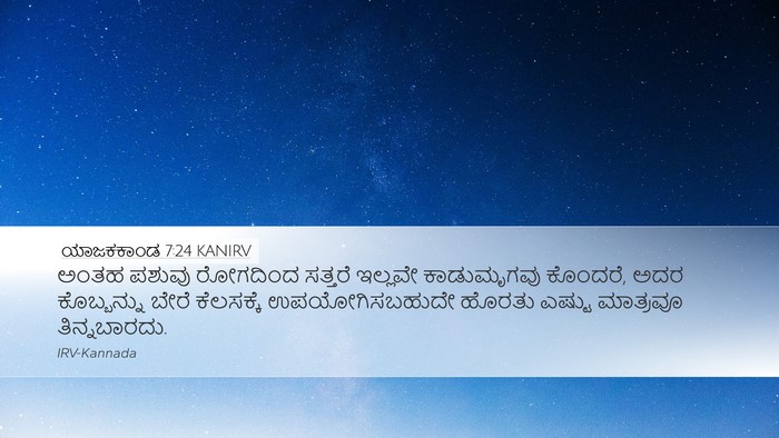 ಯಾಜಕಕಾಂಡ 7:24 KANIRV Desktop Wallpaper - ಅಂತಹ ಪಶುವು - Desktop Bible Verse Wallpaper