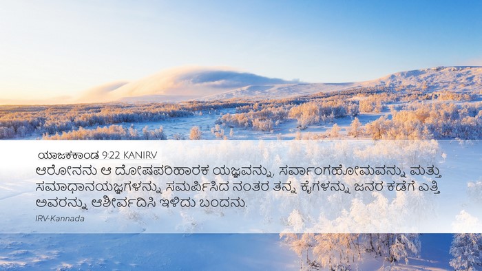 ಯಾಜಕಕಾಂಡ 9:22 KANIRV Bible Verse Image