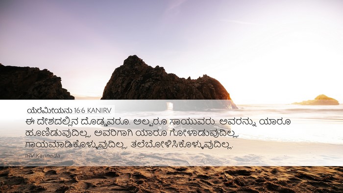 ಯೆರೆಮೀಯನು 16:6 KANIRV Bible Verse Image