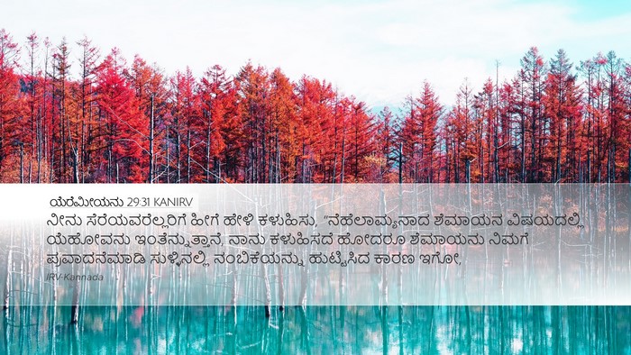 ಯೆರೆಮೀಯನು 29:31 KANIRV Bible Verse Image