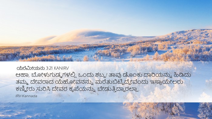 ಯೆರೆಮೀಯನು 3:21 KANIRV Bible Verse Image