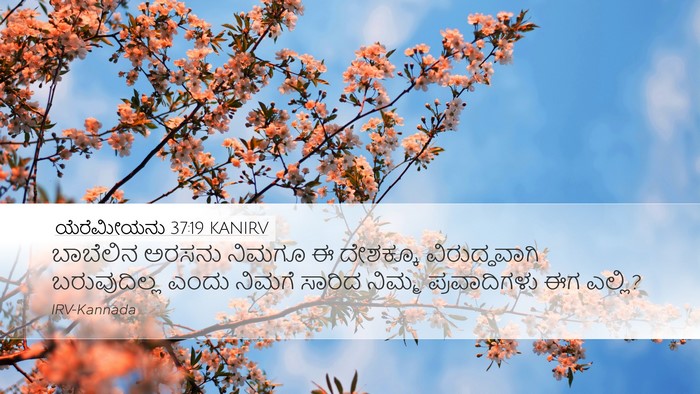 ಯೆರೆಮೀಯನು 37:19 KANIRV Bible Verse Image