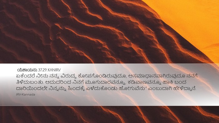 ಯೆಶಾಯನು 37:29 KANIRV Bible Verse Image
