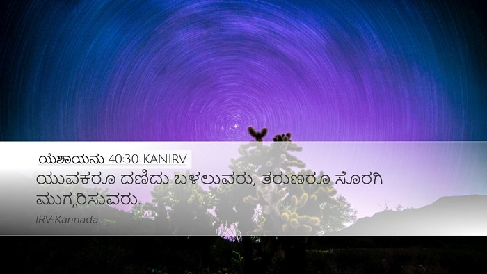 ಯೆಶಾಯನು 40:30 KANIRV Bible Verse Image