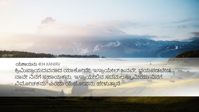 ಯೆಶಾಯನು 41:14 KANIRV Bible Verse Image