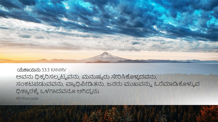 ಯೆಶಾಯನು 53:3 KANIRV Bible Verse Image