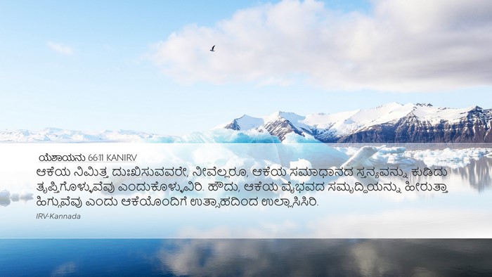 ಯೆಶಾಯನು 66:11 KANIRV Desktop Wallpaper - ಆಕೆಯ ನಿಮಿತ್ತ - Desktop Bible Verse Wallpaper