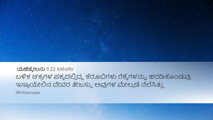 ಯೆಹೆಜ್ಕೇಲನು 11:22 KANIRV Bible Verse Image