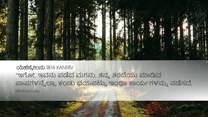 ಯೆಹೆಜ್ಕೇಲನು 18:14 KANIRV Bible Verse Image