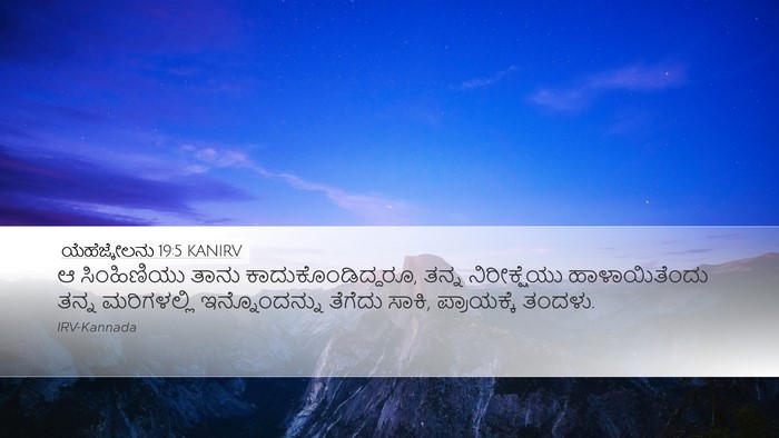 ಯೆಹೆಜ್ಕೇಲನು 19:5 KANIRV Bible Verse Image