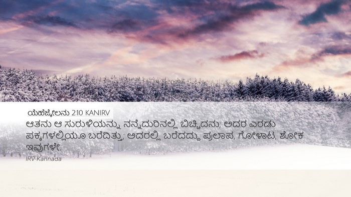 ಯೆಹೆಜ್ಕೇಲನು 2:10 KANIRV Bible Verse Image