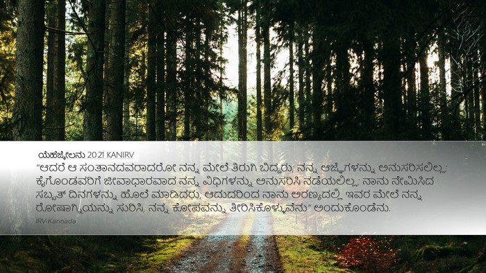 ಯೆಹೆಜ್ಕೇಲನು 20:21 KANIRV Bible Verse Image