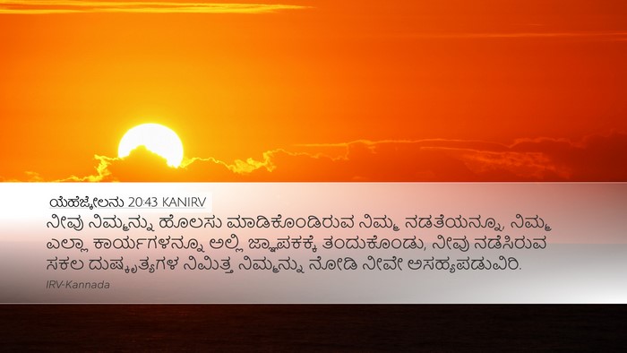 ಯೆಹೆಜ್ಕೇಲನು 20:43 KANIRV Bible Verse Image