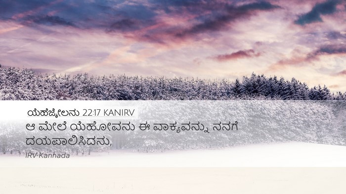 ಯೆಹೆಜ್ಕೇಲನು 22:17 KANIRV Bible Verse Image