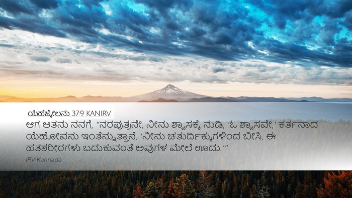 ಯೆಹೆಜ್ಕೇಲನು 37:9 KANIRV Bible Verse Image