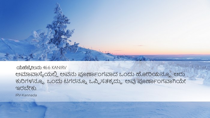 ಯೆಹೆಜ್ಕೇಲನು 46:6 KANIRV Bible Verse Image