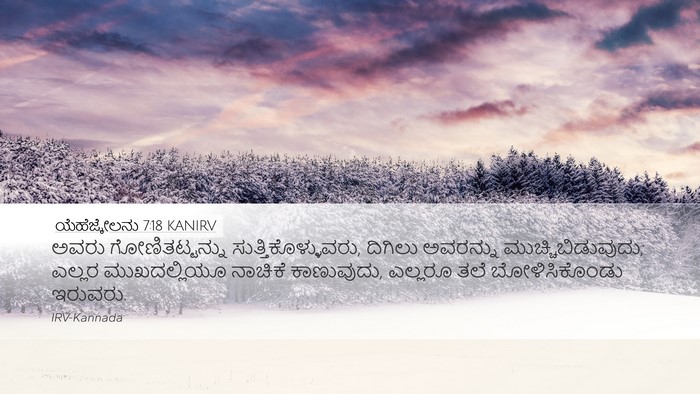 ಯೆಹೆಜ್ಕೇಲನು 7:18 KANIRV Bible Verse Image