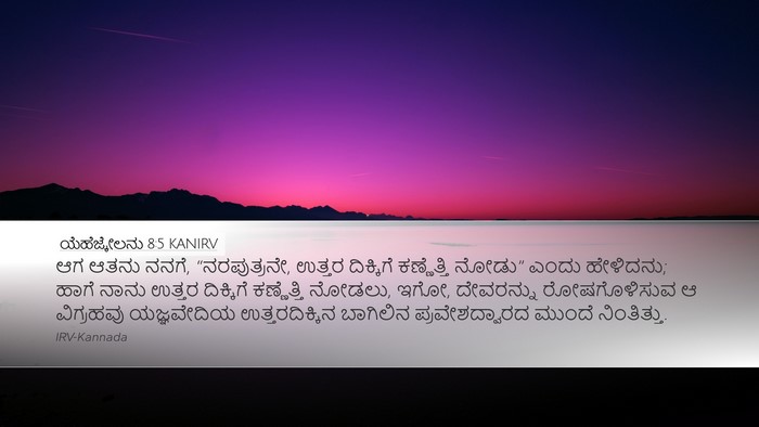 ಯೆಹೆಜ್ಕೇಲನು 8:5 KANIRV Bible Verse Image