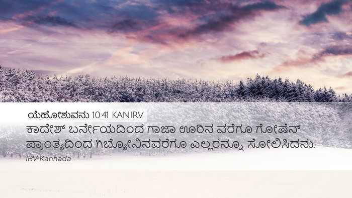 ಯೆಹೋಶುವನು 10:41 KANIRV Bible Verse Image