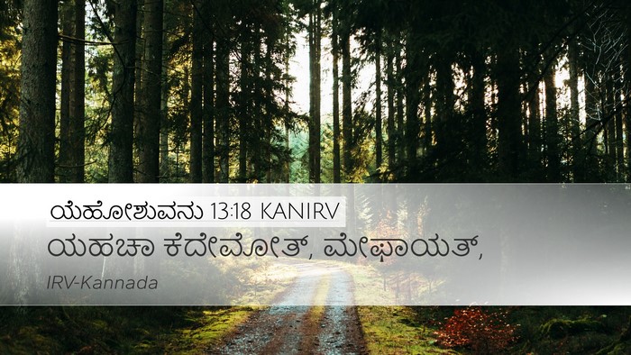 ಯೆಹೋಶುವನು 13:18 KANIRV Desktop Wallpaper - ಯಹಚಾ ಕೆದೇಮೋತ್, - Desktop Bible Verse Wallpaper