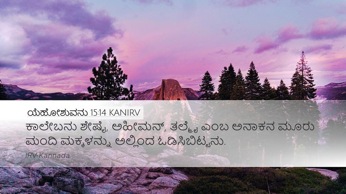 ಯೆಹೋಶುವನು 15:14 KANIRV Bible Verse Image