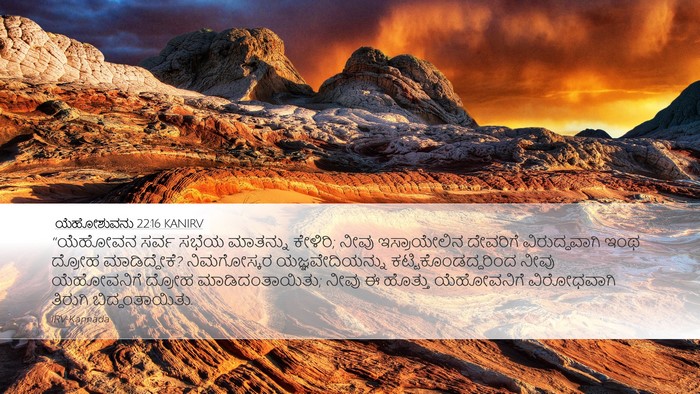 ಯೆಹೋಶುವನು 22:16 KANIRV Bible Verse Image