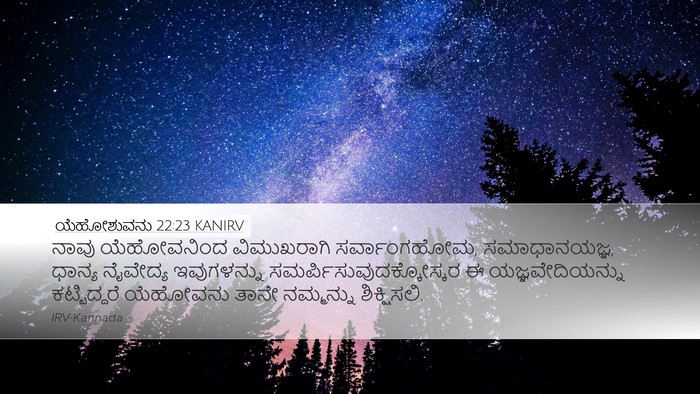 ಯೆಹೋಶುವನು 22:23 KANIRV Desktop Wallpaper - ನಾವು ಯೆಹೋವನಿಂದ - Desktop Bible Verse Wallpaper