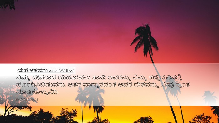 ಯೆಹೋಶುವನು 23:5 KANIRV Desktop Wallpaper - ನಿಮ್ಮ ದೇವರಾದ - Desktop Bible Verse Wallpaper