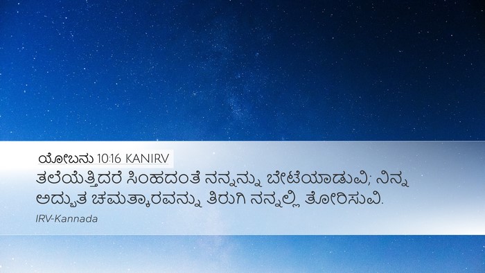 ಯೋಬನು 10:16 KANIRV Bible Verse Image