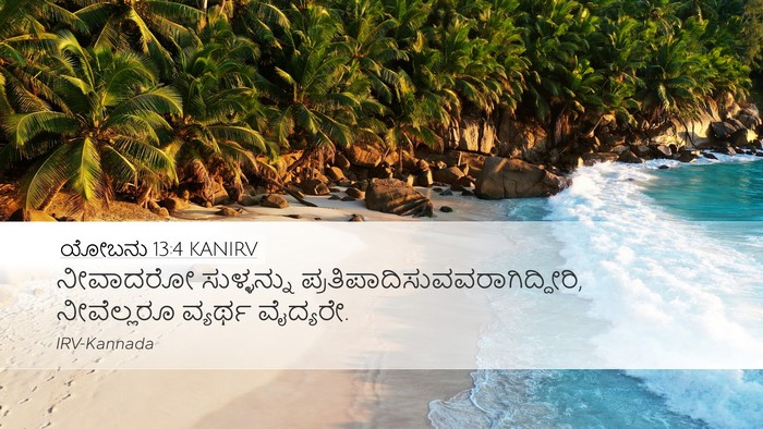 ಯೋಬನು 13:4 KANIRV Bible Verse Image