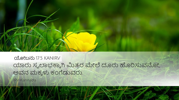 ಯೋಬನು 17:5 KANIRV Bible Verse Image