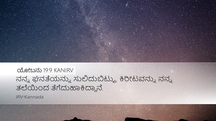 ಯೋಬನು 19:9 KANIRV Bible Verse Image
