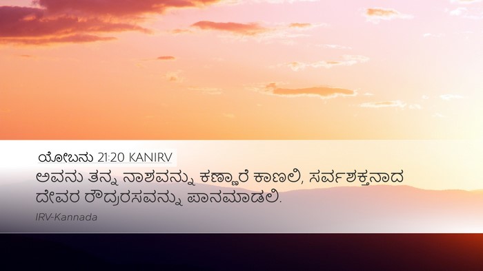 ಯೋಬನು 21:20 KANIRV Bible Verse Image