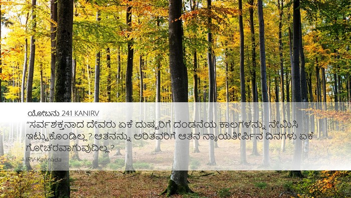 ಯೋಬನು 24:1 KANIRV Bible Verse Image